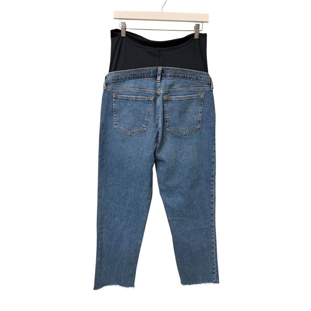 NWT Abercrombie & Fitch The 90's Straight Maternity Jeans Womens 10s/30 Blue - Picture 4 of 8